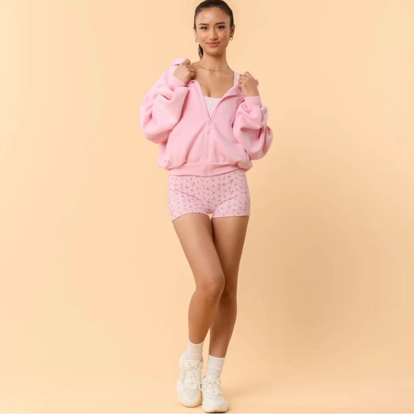 NWT Blogilates Pink Marshmallow Hoodie M